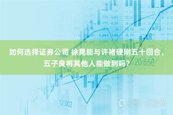 如何选择证券公司 徐晃能与许褚硬刚五十回合，五子良将其他人能做到吗？